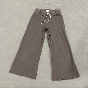 MATE the Label Organic Thermal Wide leg pant in Gray size xs